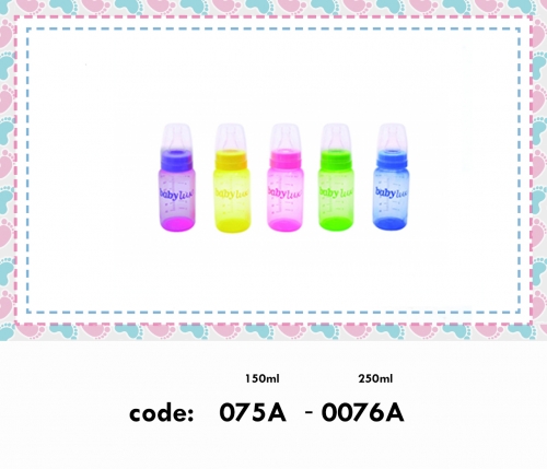 Fancy colored propylene baby bottle
