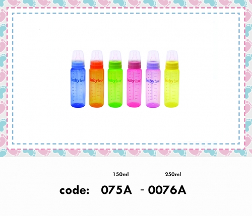 Fancy colored propylene baby bottle
